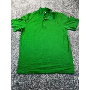 COS Collection Of Style Polo Shirt Mens Medium Casual‎ Golf Stretch Green